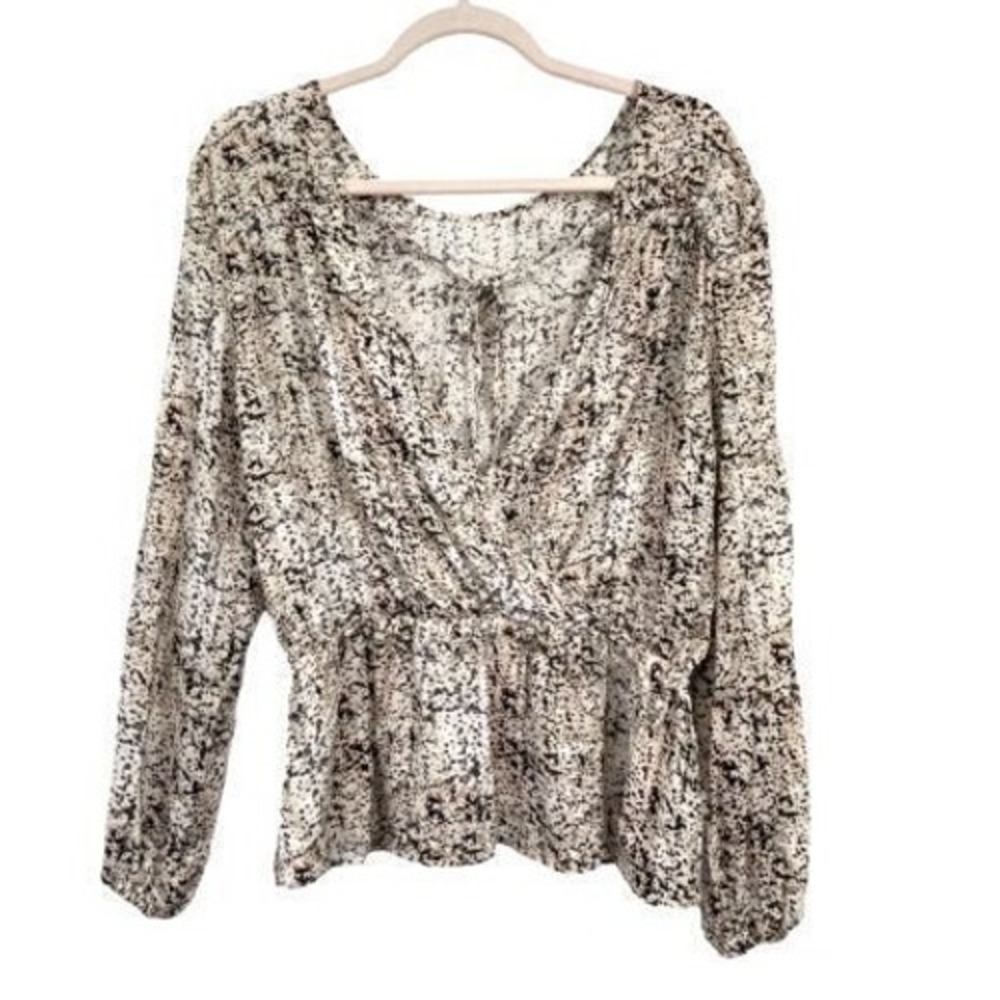 Anthropologie Cloth &‎ Stone Boho Peasant Top Small